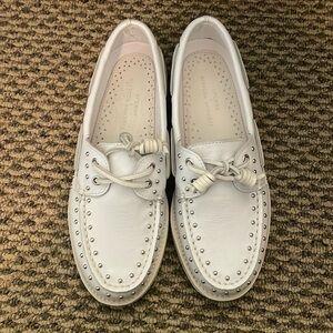 Sperry x Rebecca minkoff - white shoes with studs - size 7.5